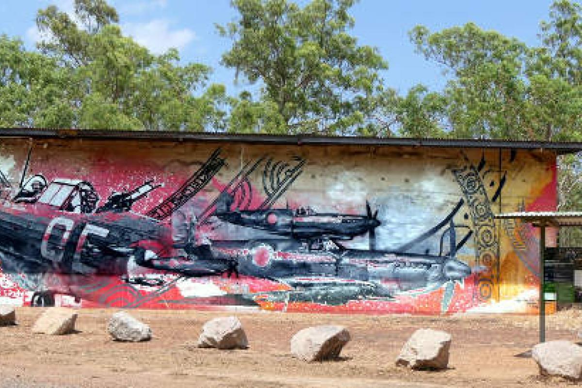 Military Mural at Charles Darwin National Park