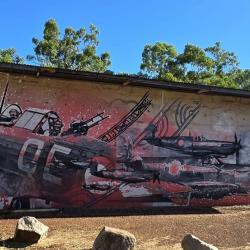 Military Mural at Charles Darwin National Park