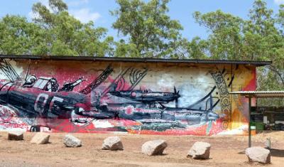 Military Mural at Charles Darwin National Park
